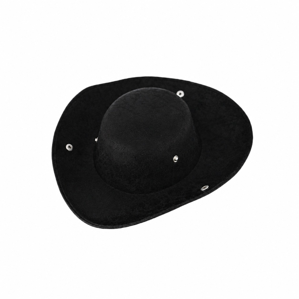 Polyester Tricorn Costume Hat — Black