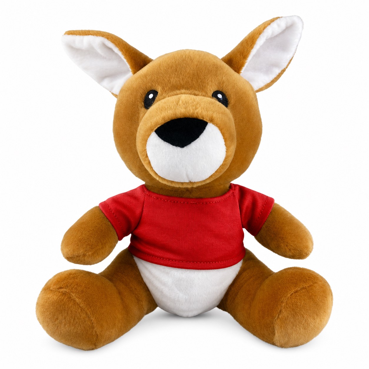Sherpa Fleece Kangaroo Plush Toy With Vest — view 2
