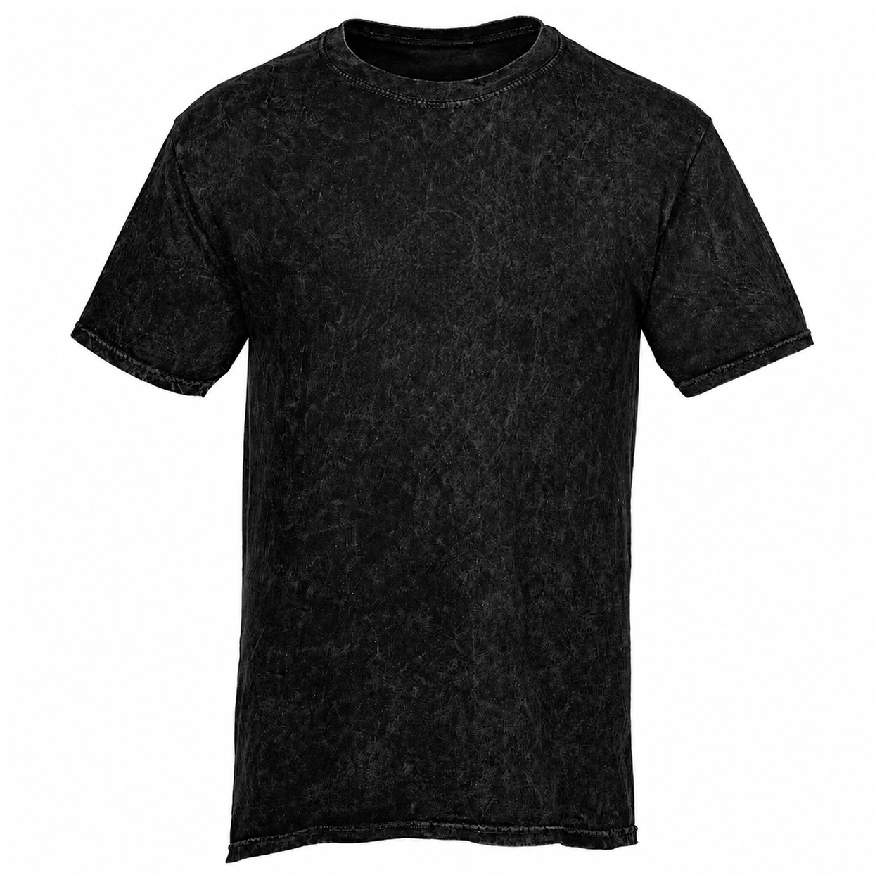 Vintage Wash Cotton Tie Dye Shirt — Black