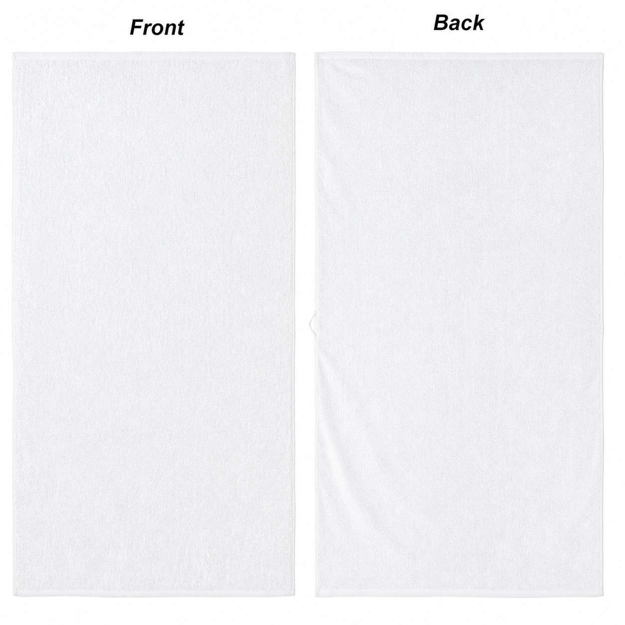 Cotton Jacquard Beach Towel — White