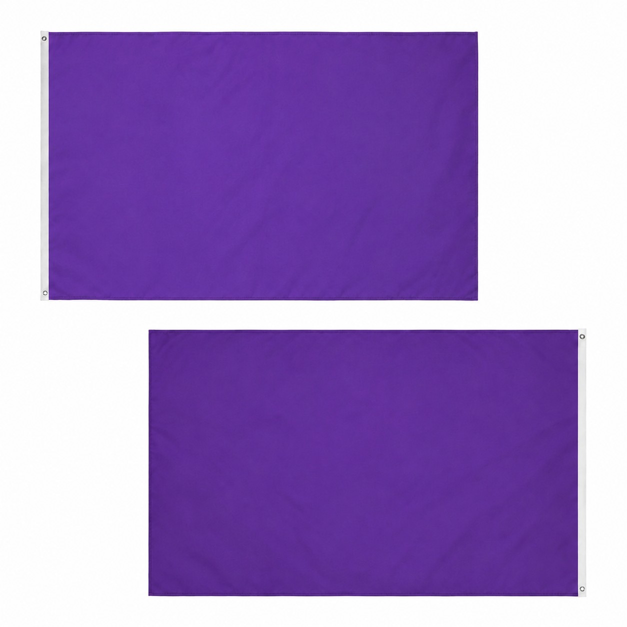 Double Sided Knitted Polyester Flag — Purple