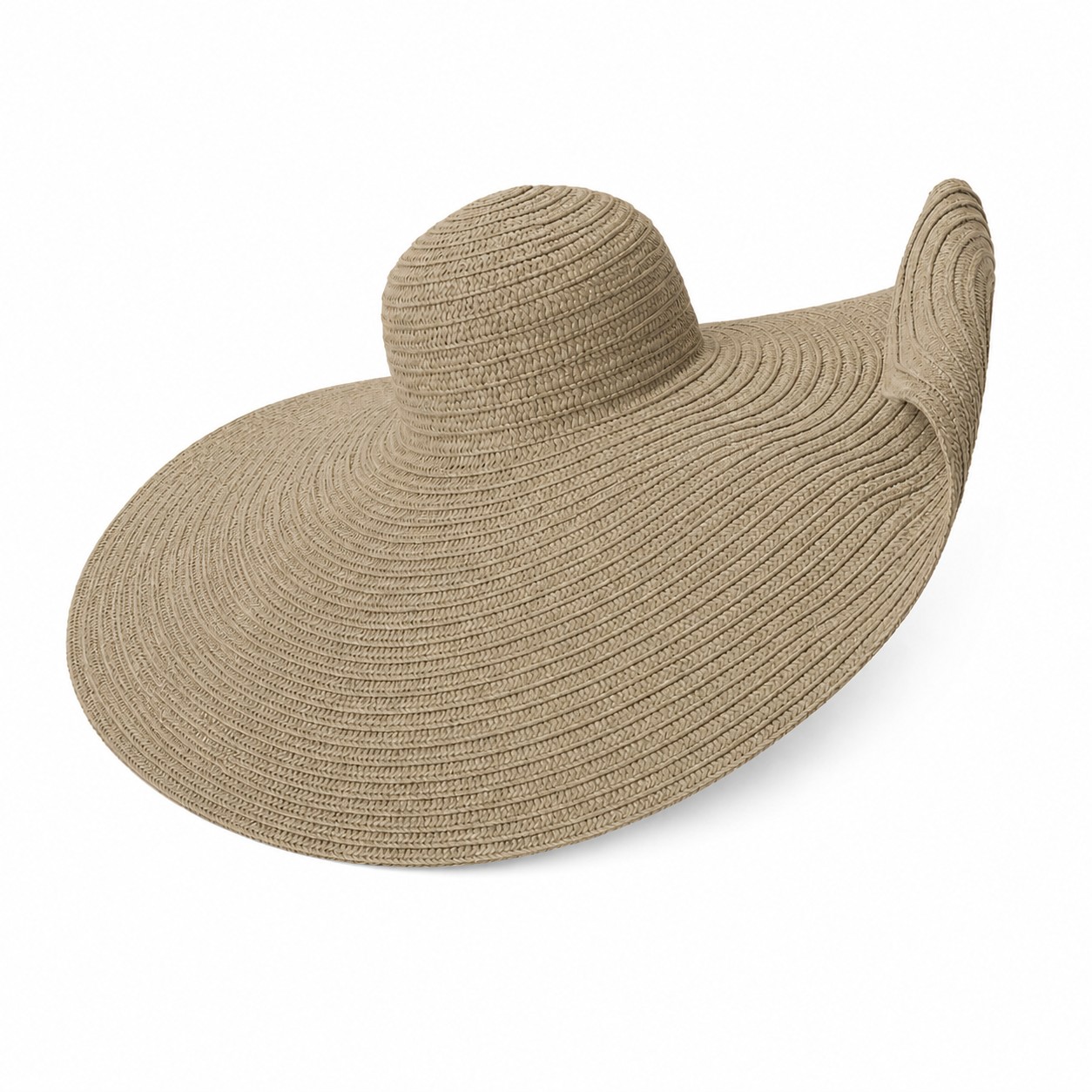 Straw Sun Hat — Khaki Beige