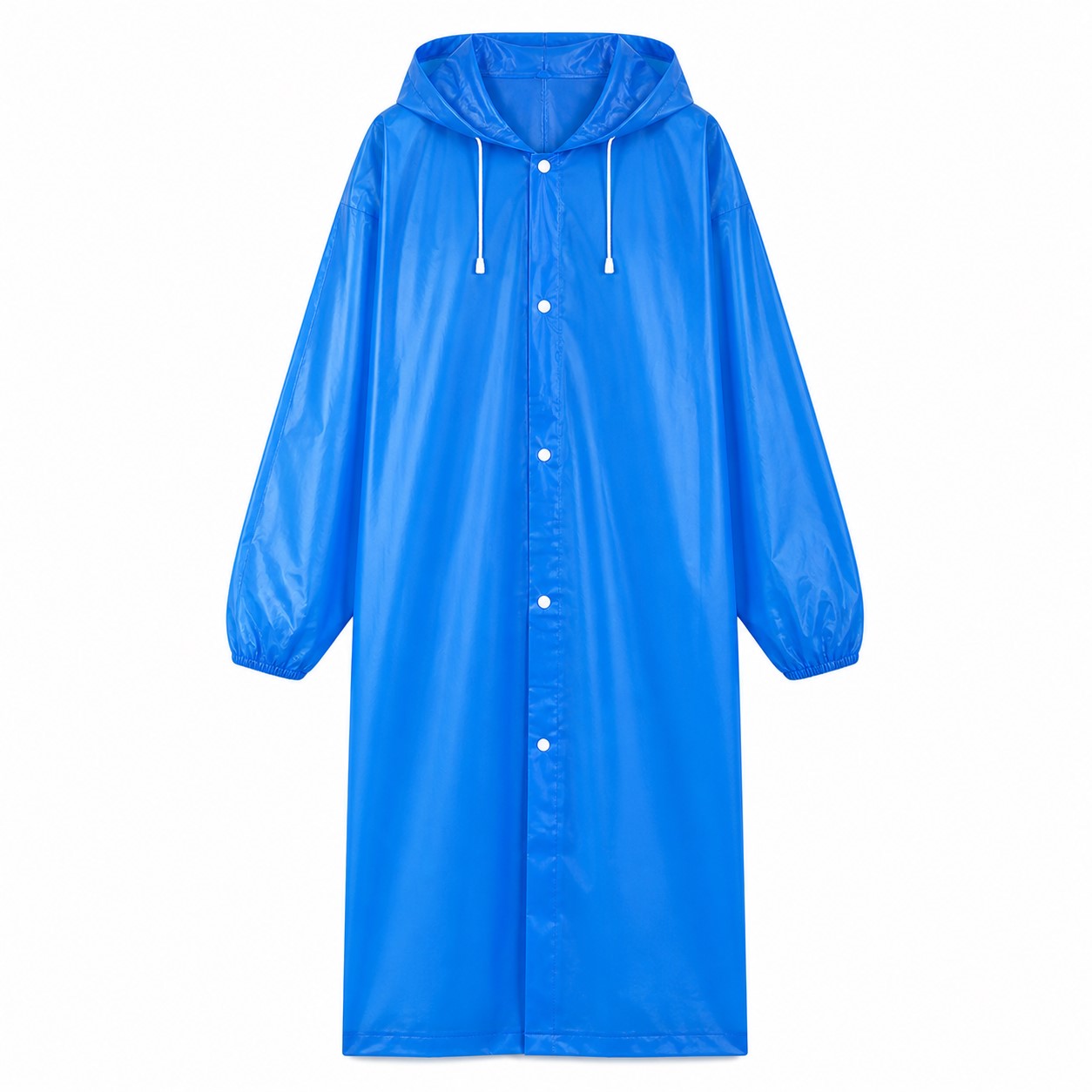 Drawstring Hood EVA Rain Poncho — view 2