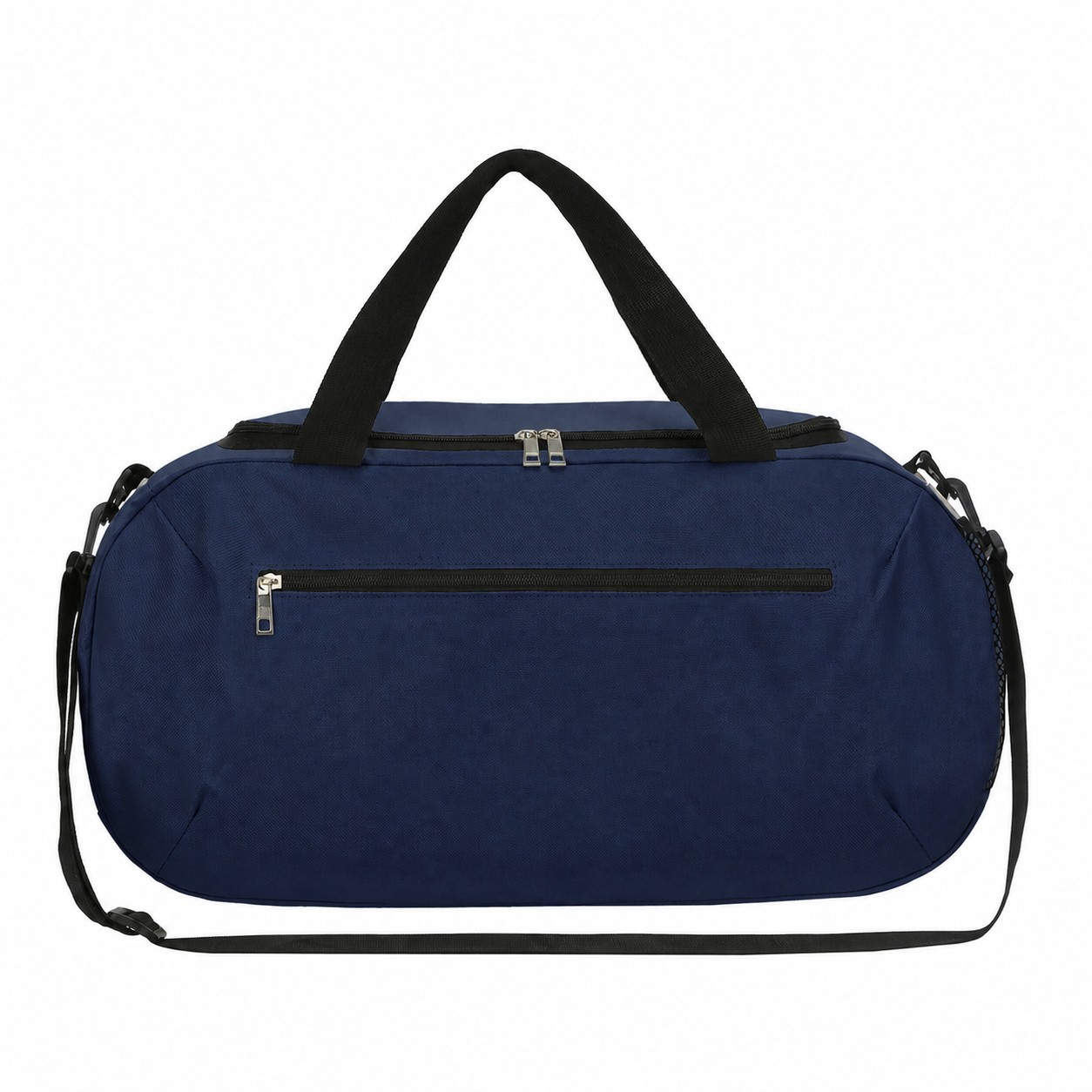 600D Polyester Roomy Duffel Bag — Navy Blue