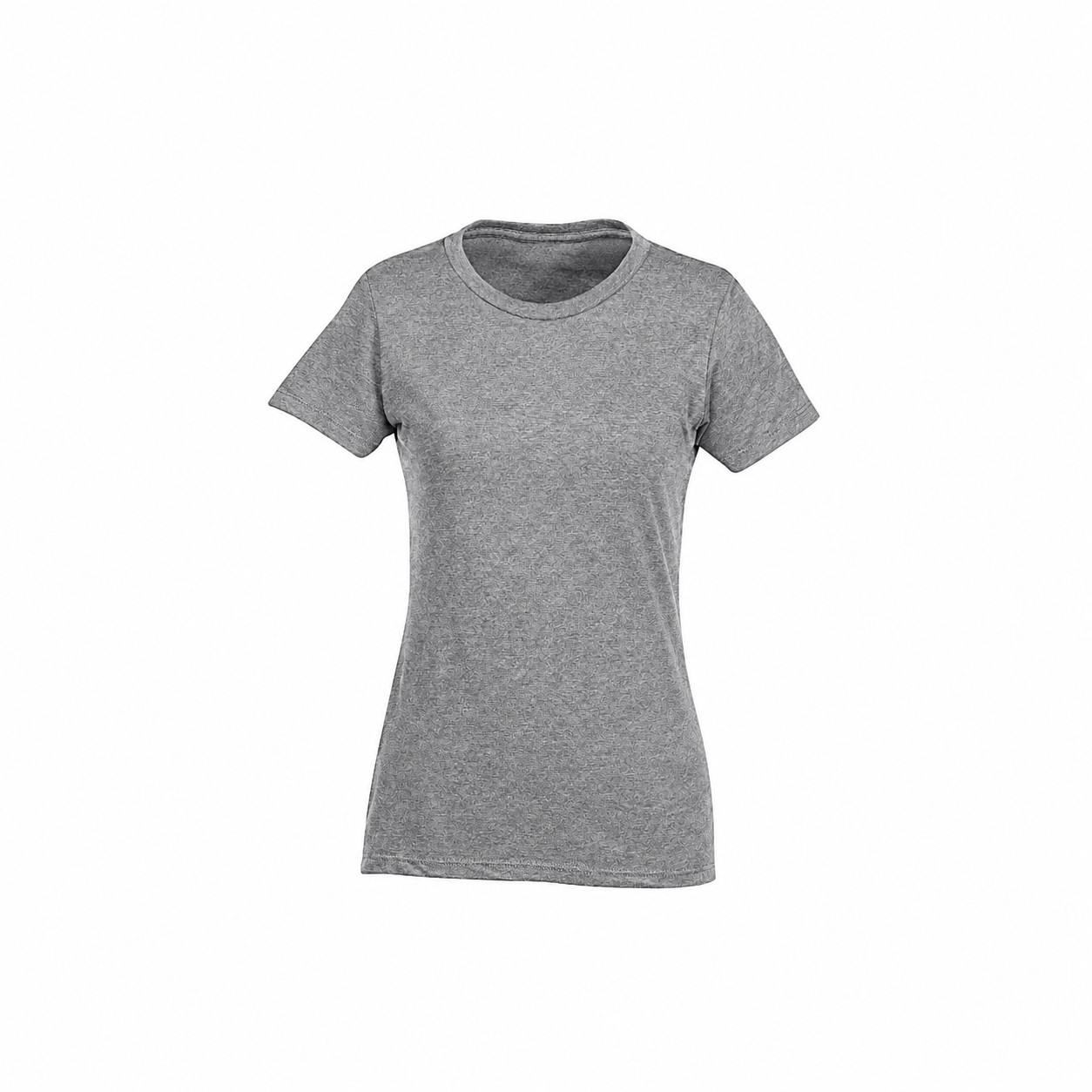 Ladies Combed Ringspun Cotton Blend Tee — Gray