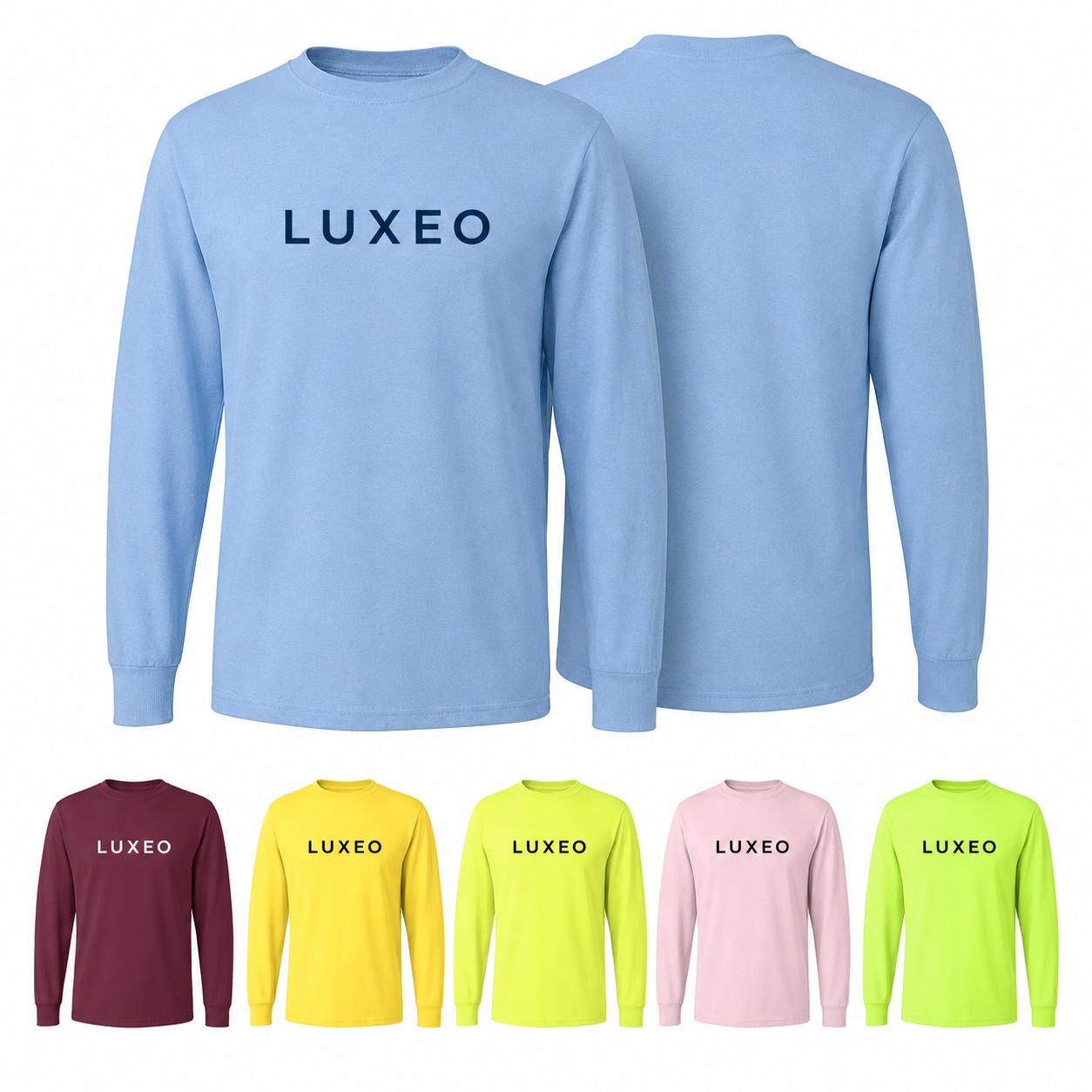 Moisture Wicking Cotton Polyester Long Sleeve Shirt