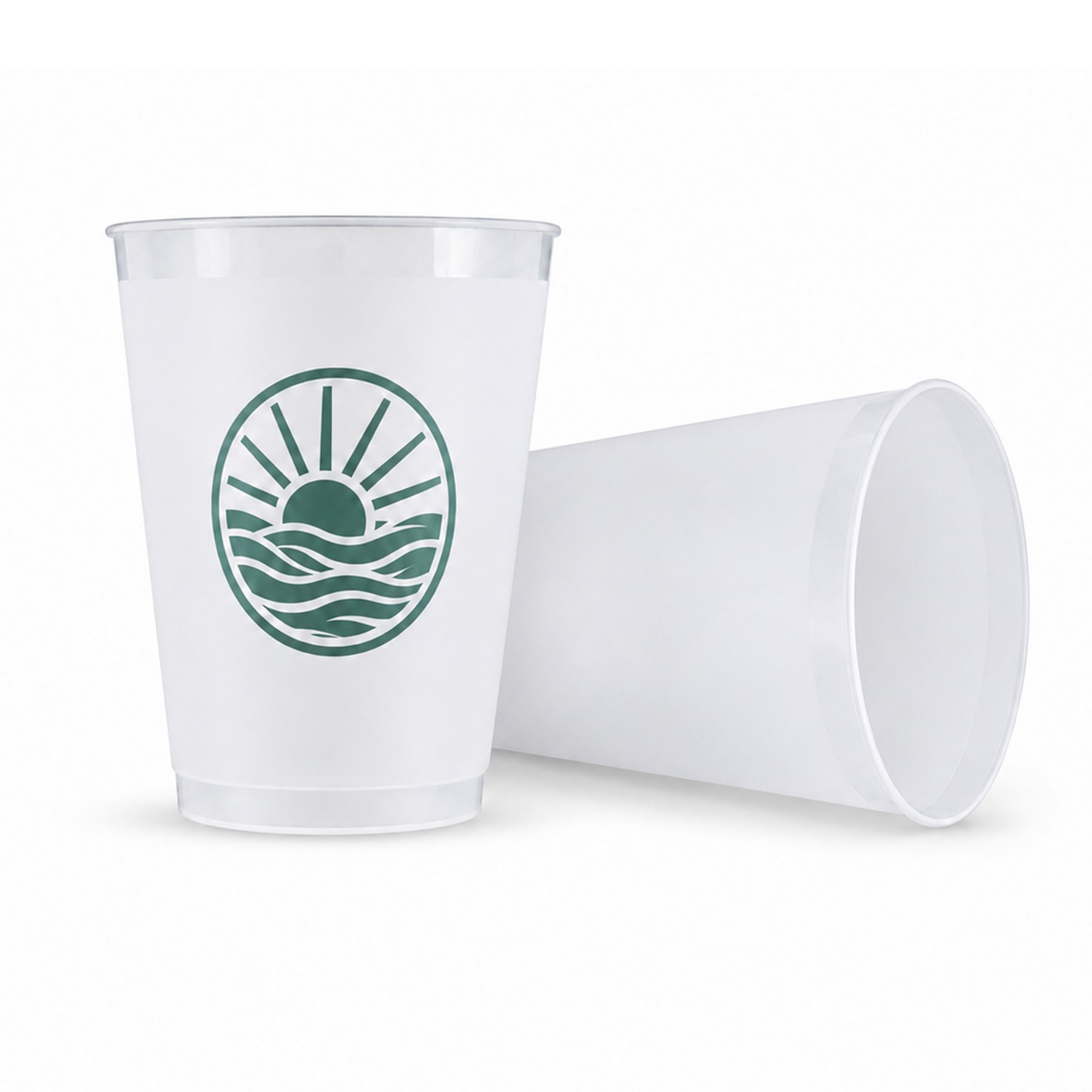 Frosted 20 Oz Reusable Stadium Cup