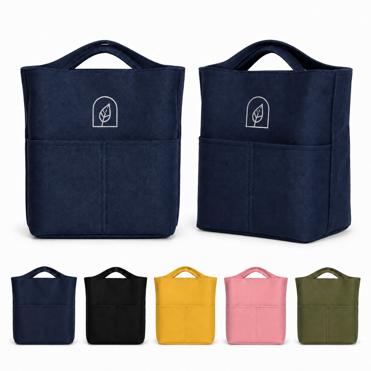 Insulated Polyester Lunch Tote With Divided Pockets
