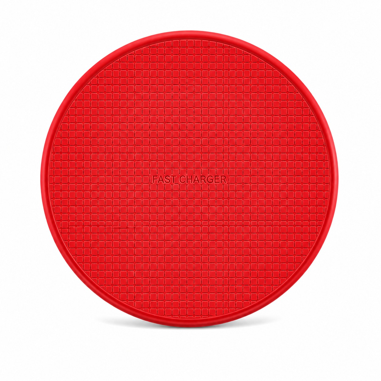 Compact Wireless Charging Pad — Red