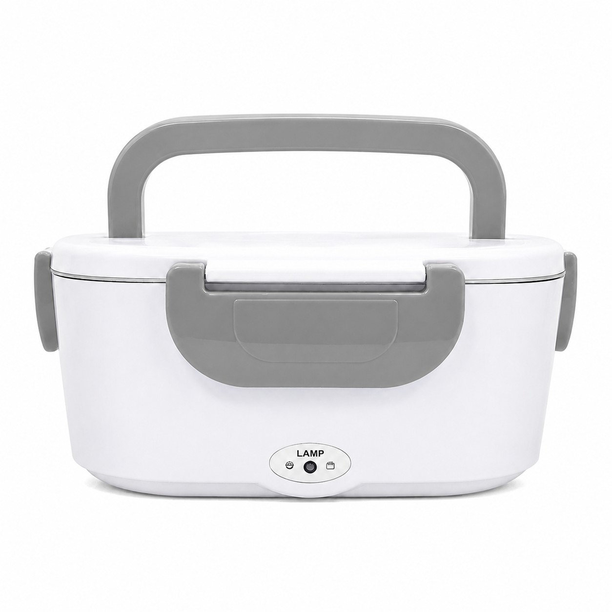 Electric Stainless Lunch Box Warmer — Gray