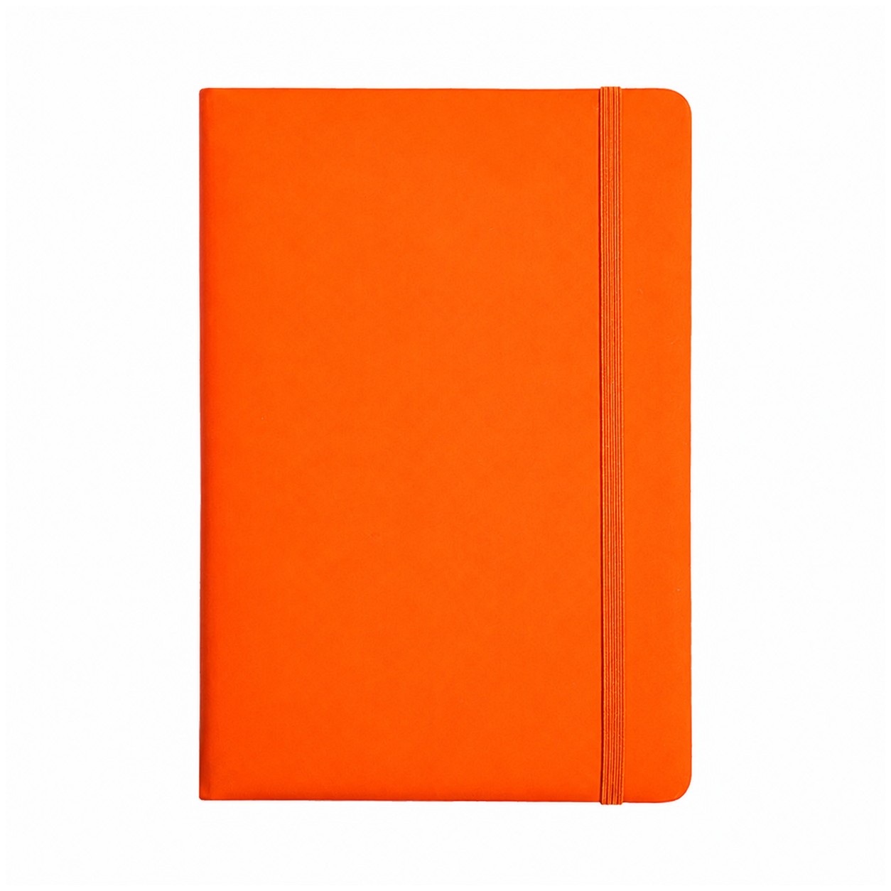 A5 PU Leather Hardcover Notebook — Orange
