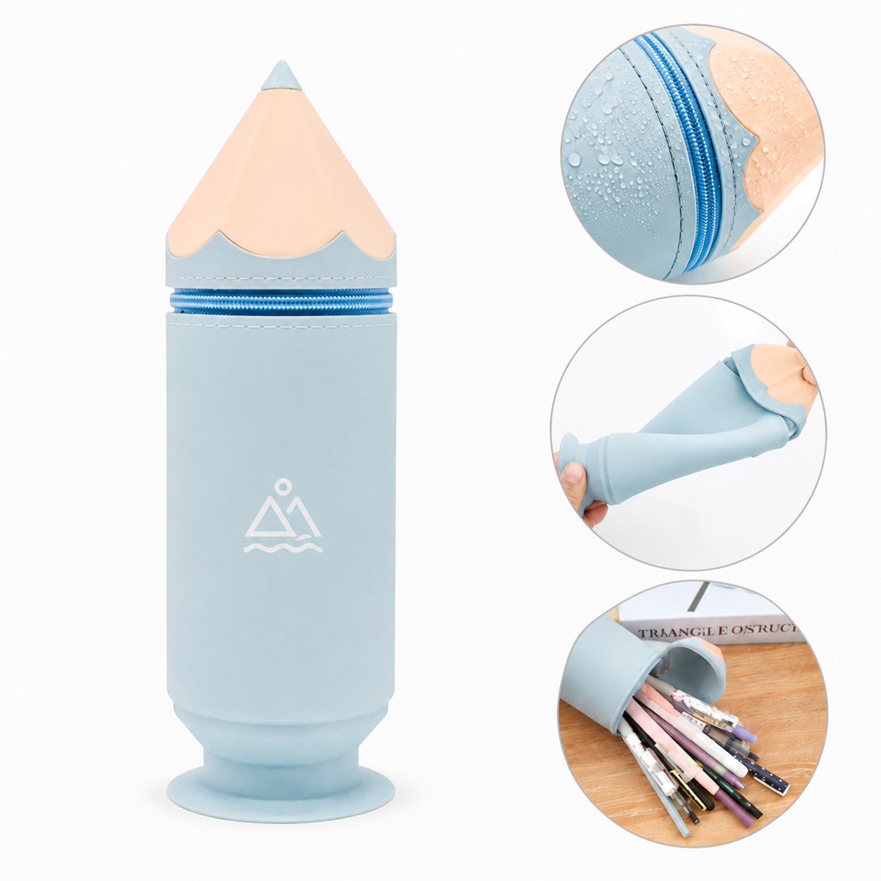Pencil Shaped Silicone Storage Pouch