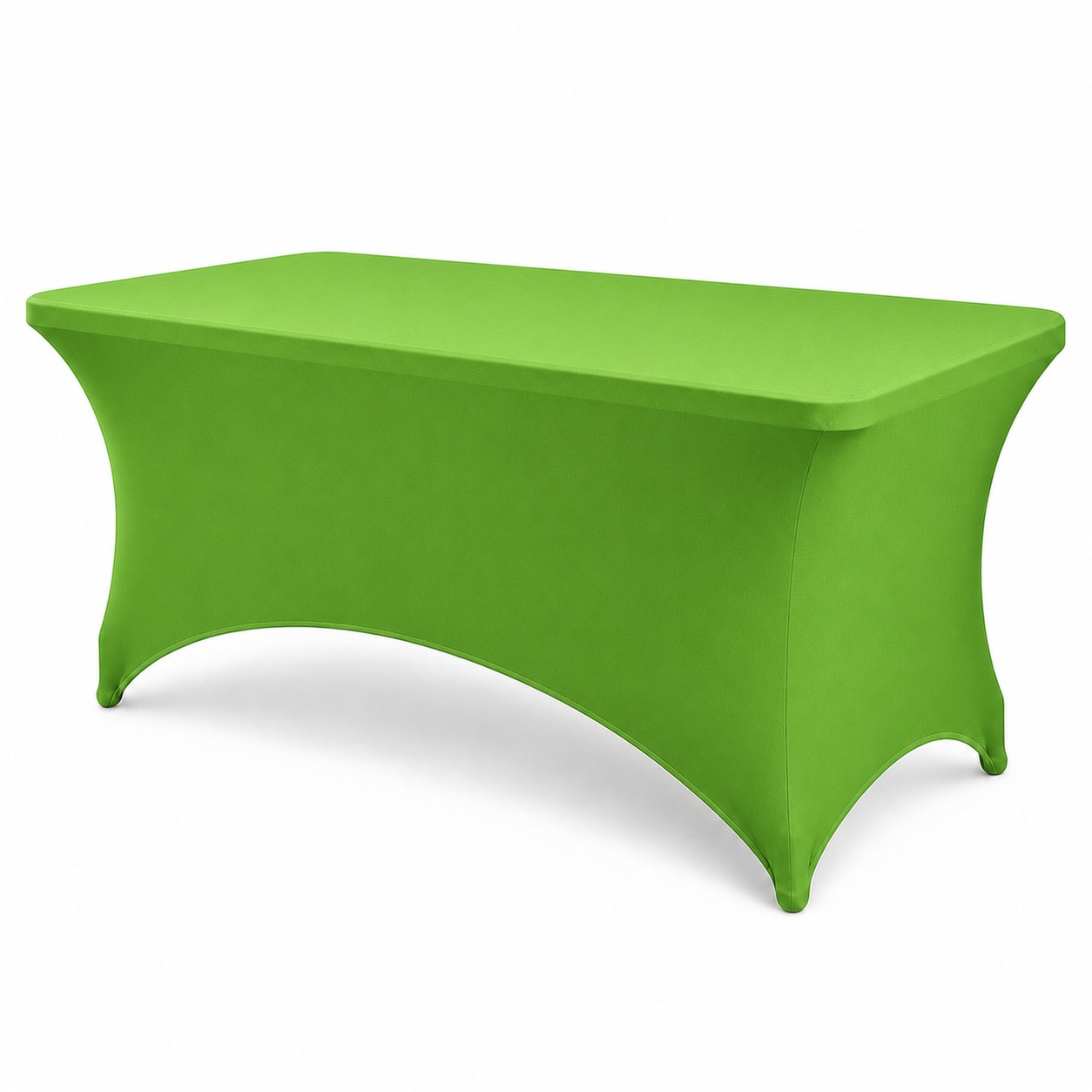 Fitted Spandex Event Tablecloth — Grass Green