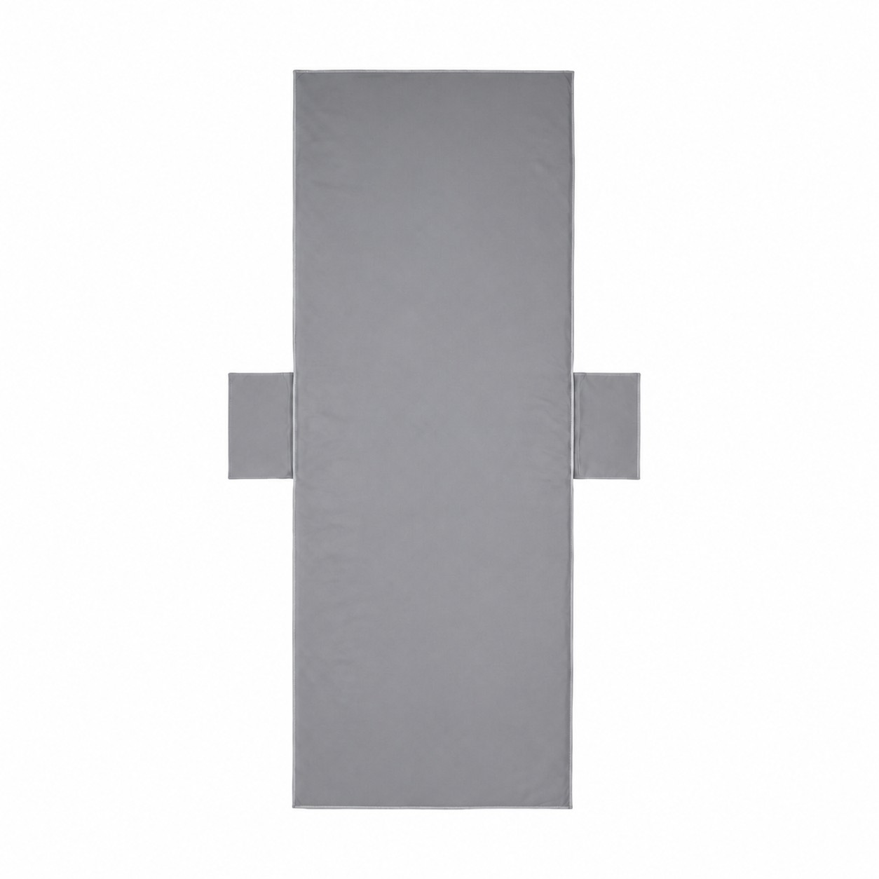 Microfiber Lounge Chair Cover With Side Pockets — Gray