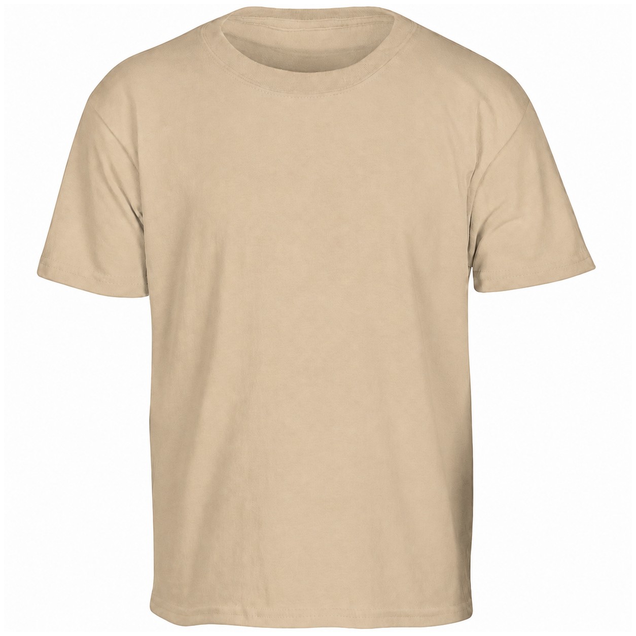 Youth Cotton T Shirt — Tan Beige