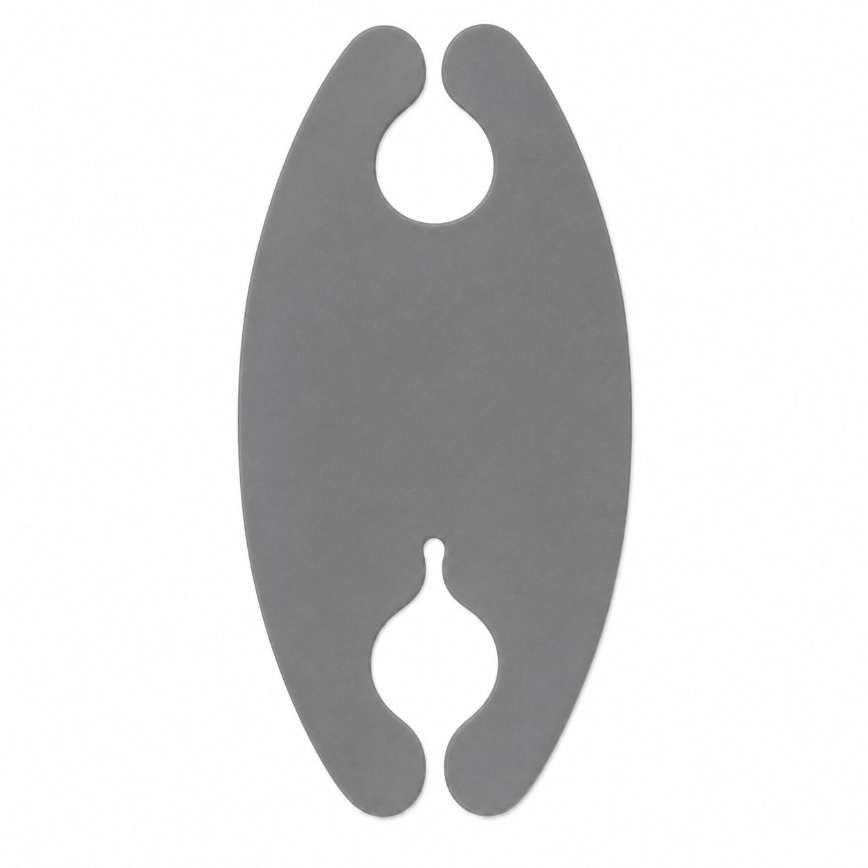 Oval Silicone Cord Wrap Organizer — Gray