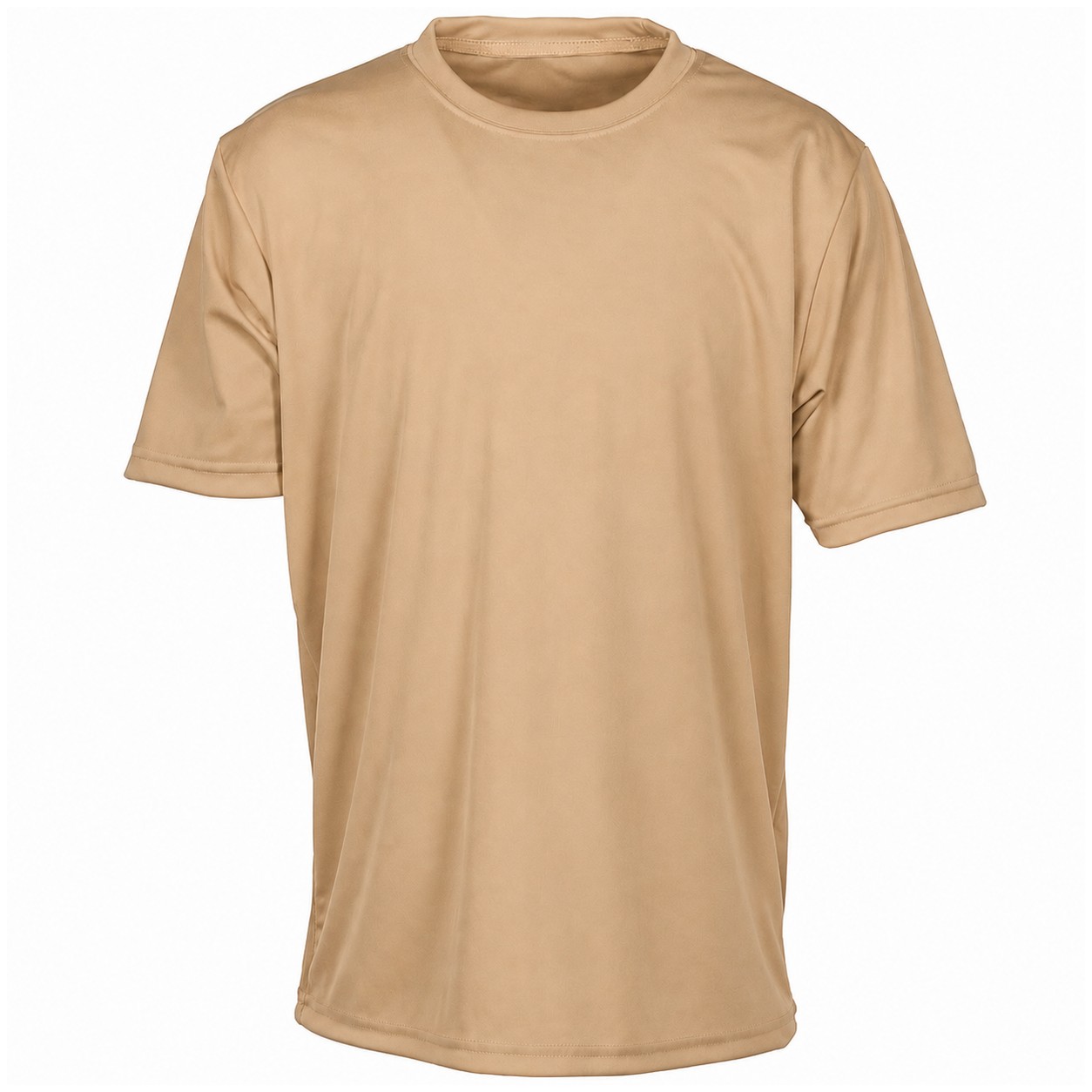 Youth Recycled Polyester Cooling Tee — Tan Beige