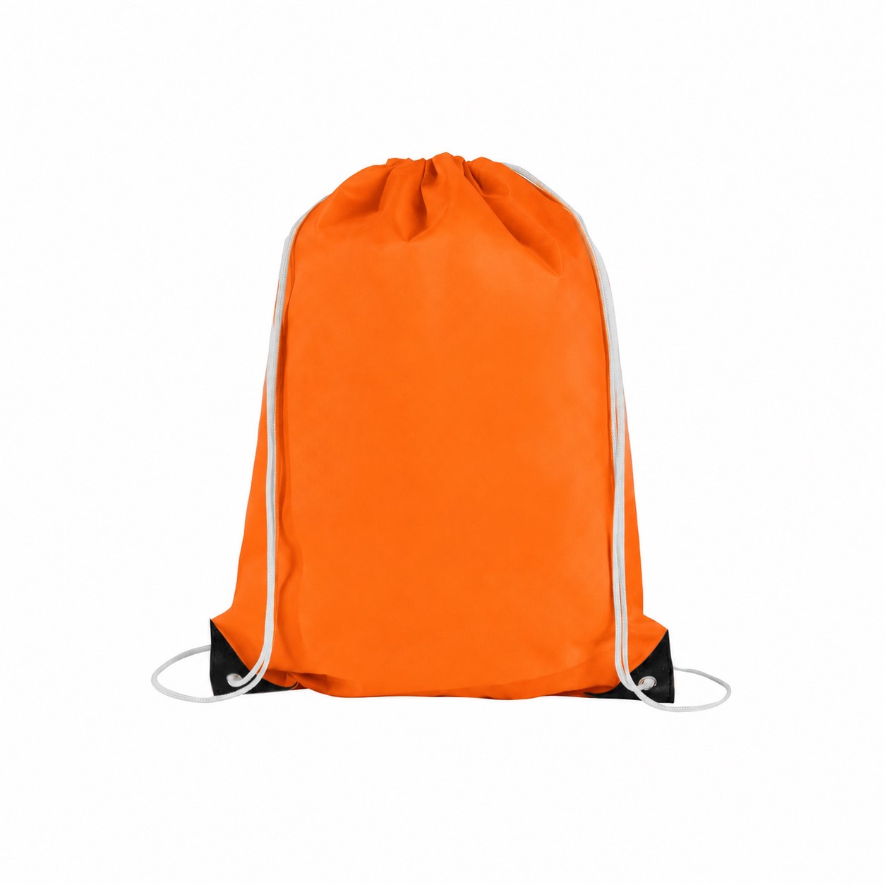 210D Polyester 14" Drawstring Bag — Orange