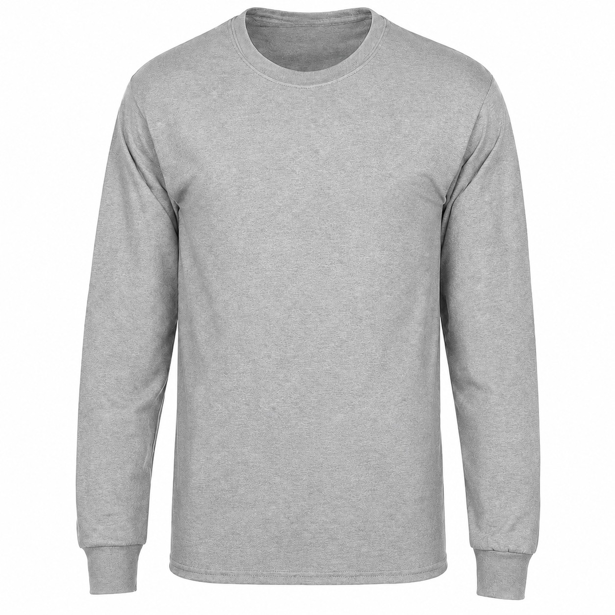 6-Ounce Cotton Long Sleeve Shirt — Gray