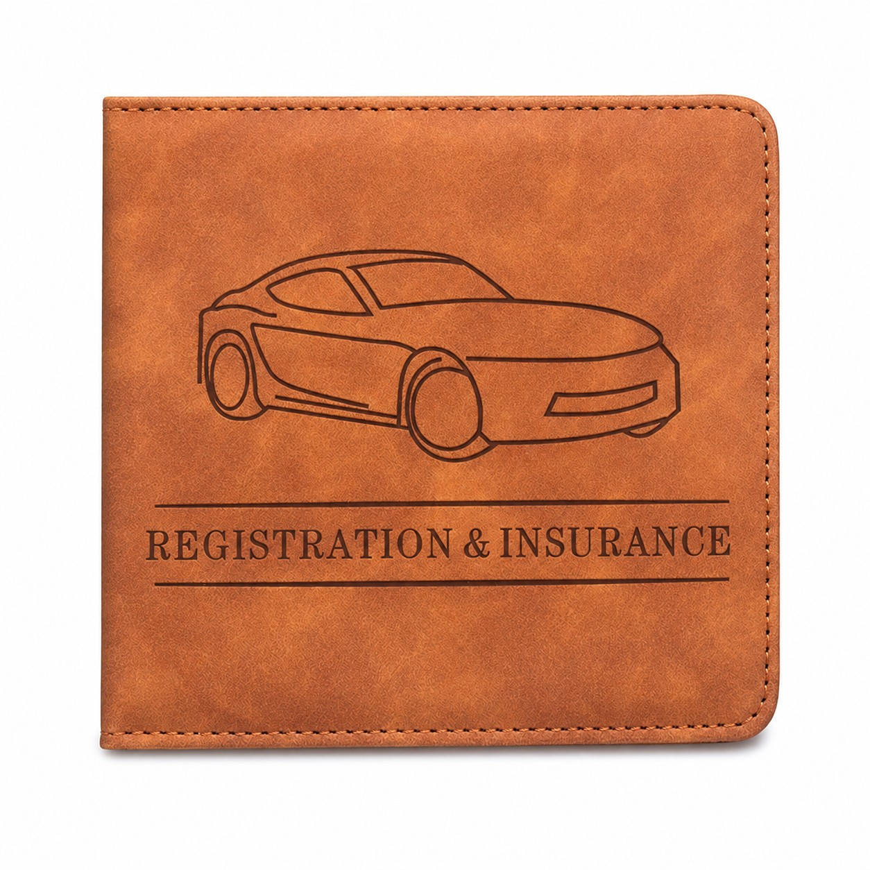 Three-Pocket PU Vehicle Registration Document Holder — view 2
