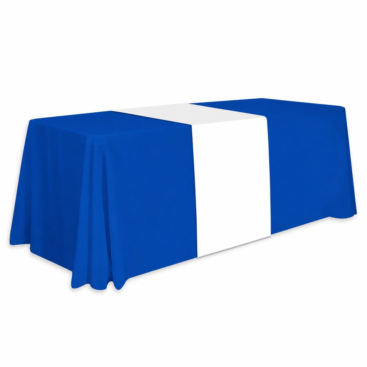 Thirty-Inch Polyester Table Runner — Blue