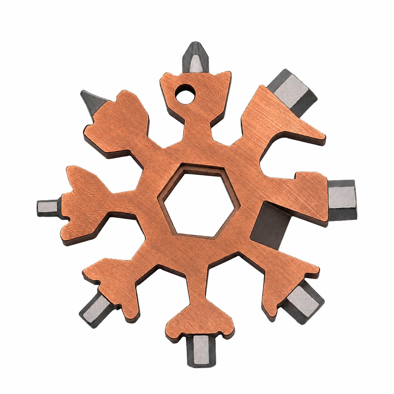 Snowflake Stainless 18 Function Tool — Copper Brown