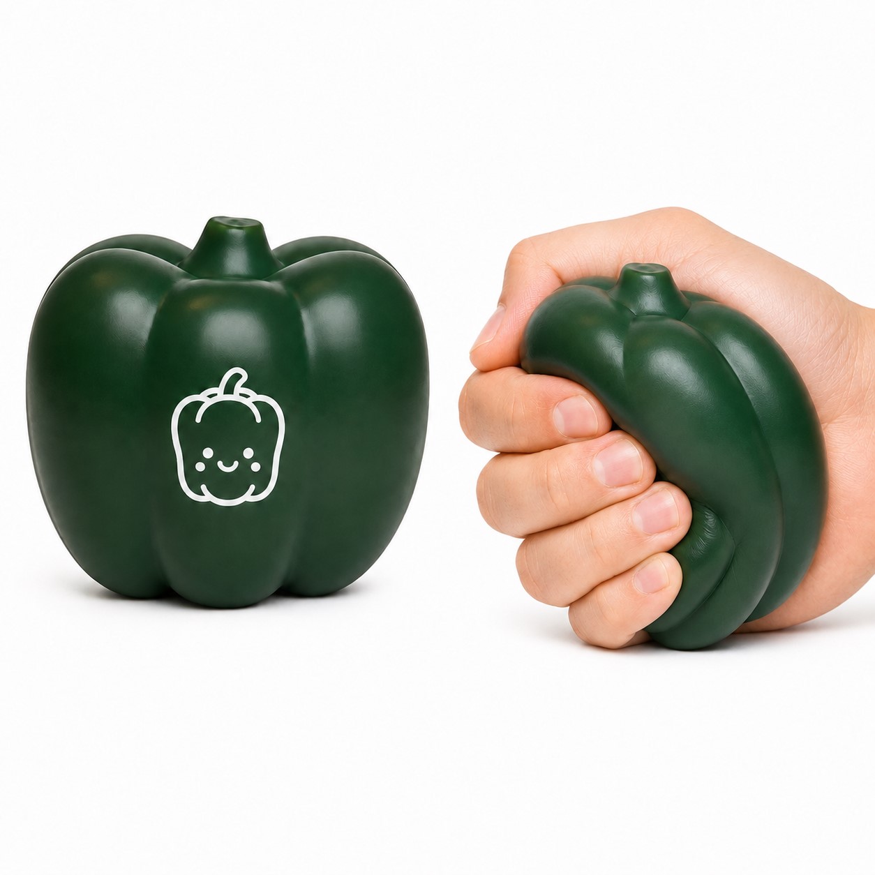 Green Bell Pepper PU Foam Squeeze Toy