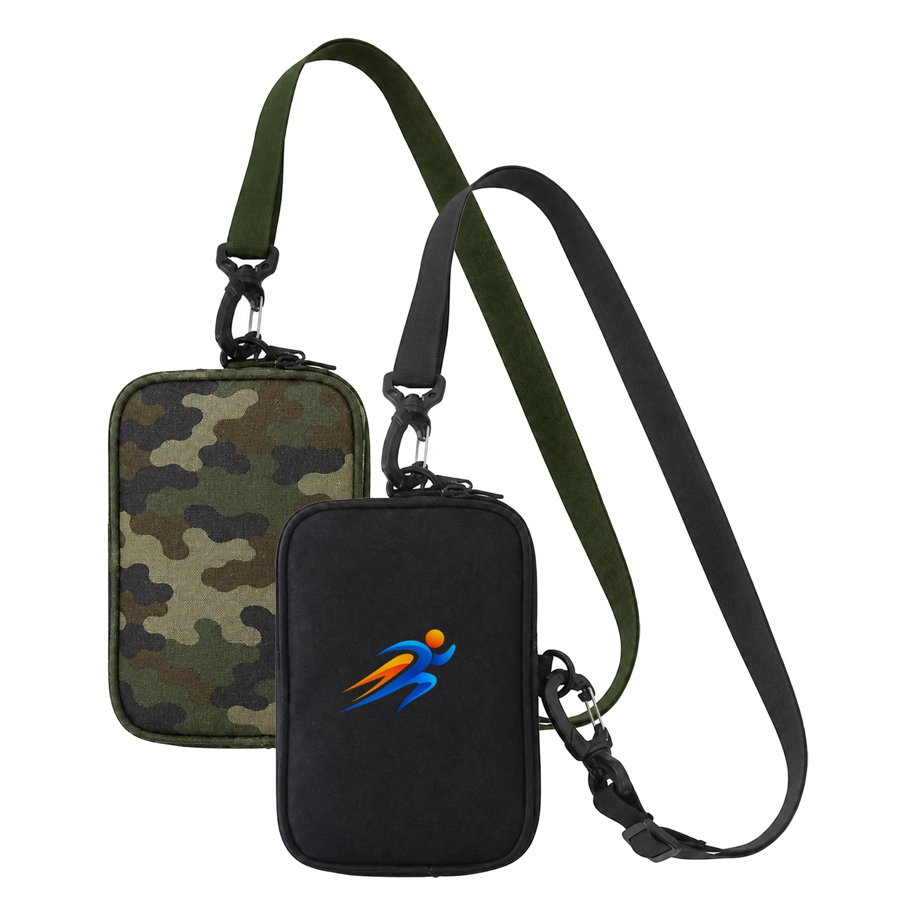 Compact Oxford Ziparound Crossbody Bag