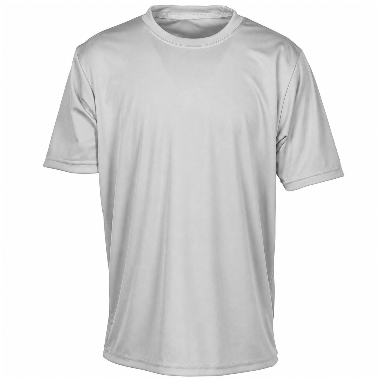 Youth Recycled Polyester Cooling Tee — Silver