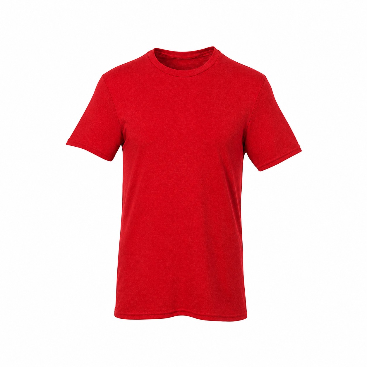 Cotton Crewneck T Shirt — Red