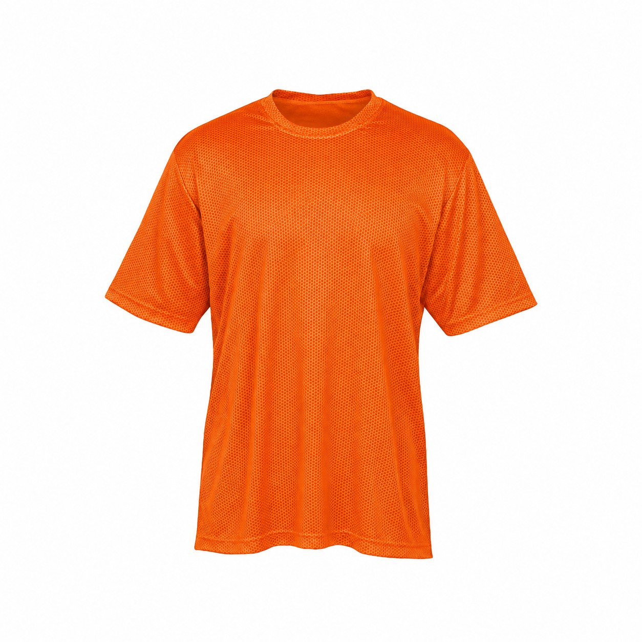 Men's Sublimated Camouflage Polyester Performance T-Shirt — Orange