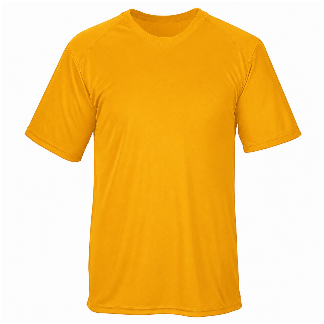 Lightweight Polyester Performance T-Shirt — Gold