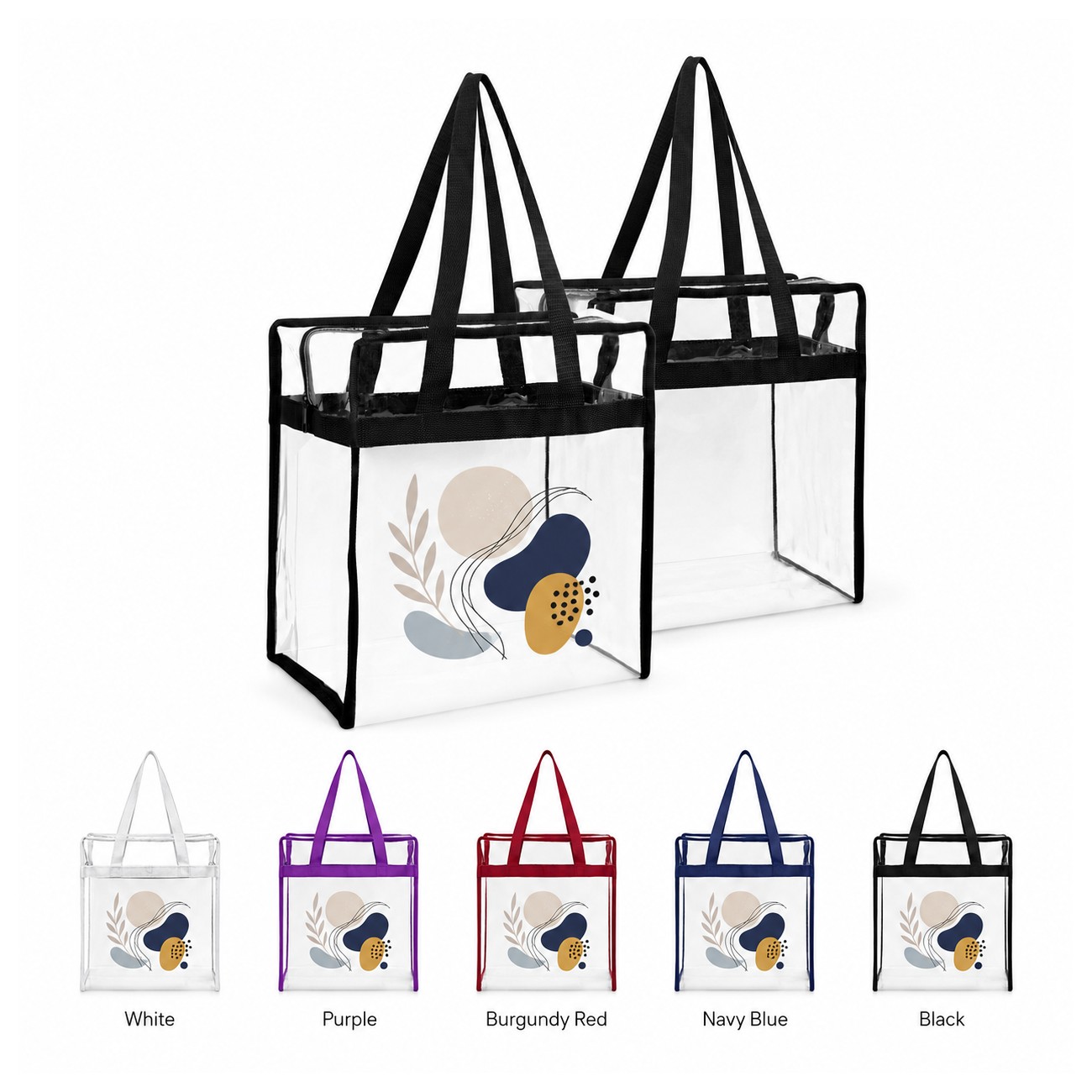 Stadium Clear Zipper Tote Bag
