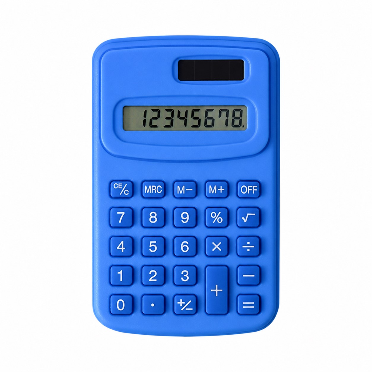 Mini ABS Solar Calculator — Blue