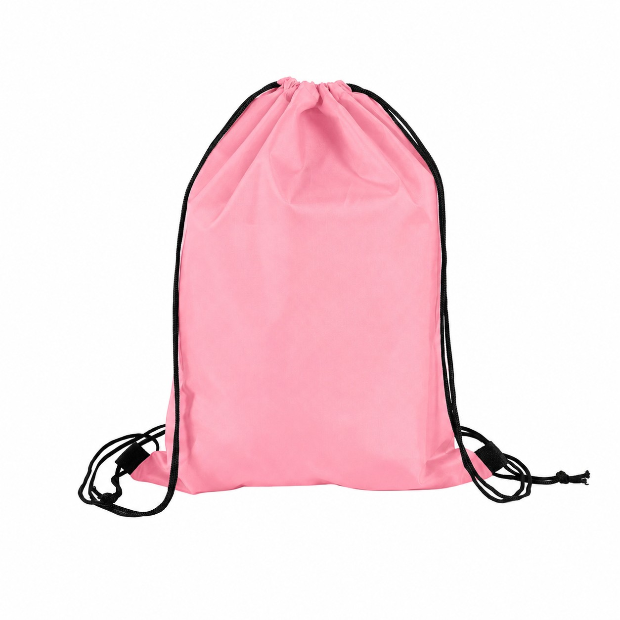 210D Polyester Drawstring Bag — Pink