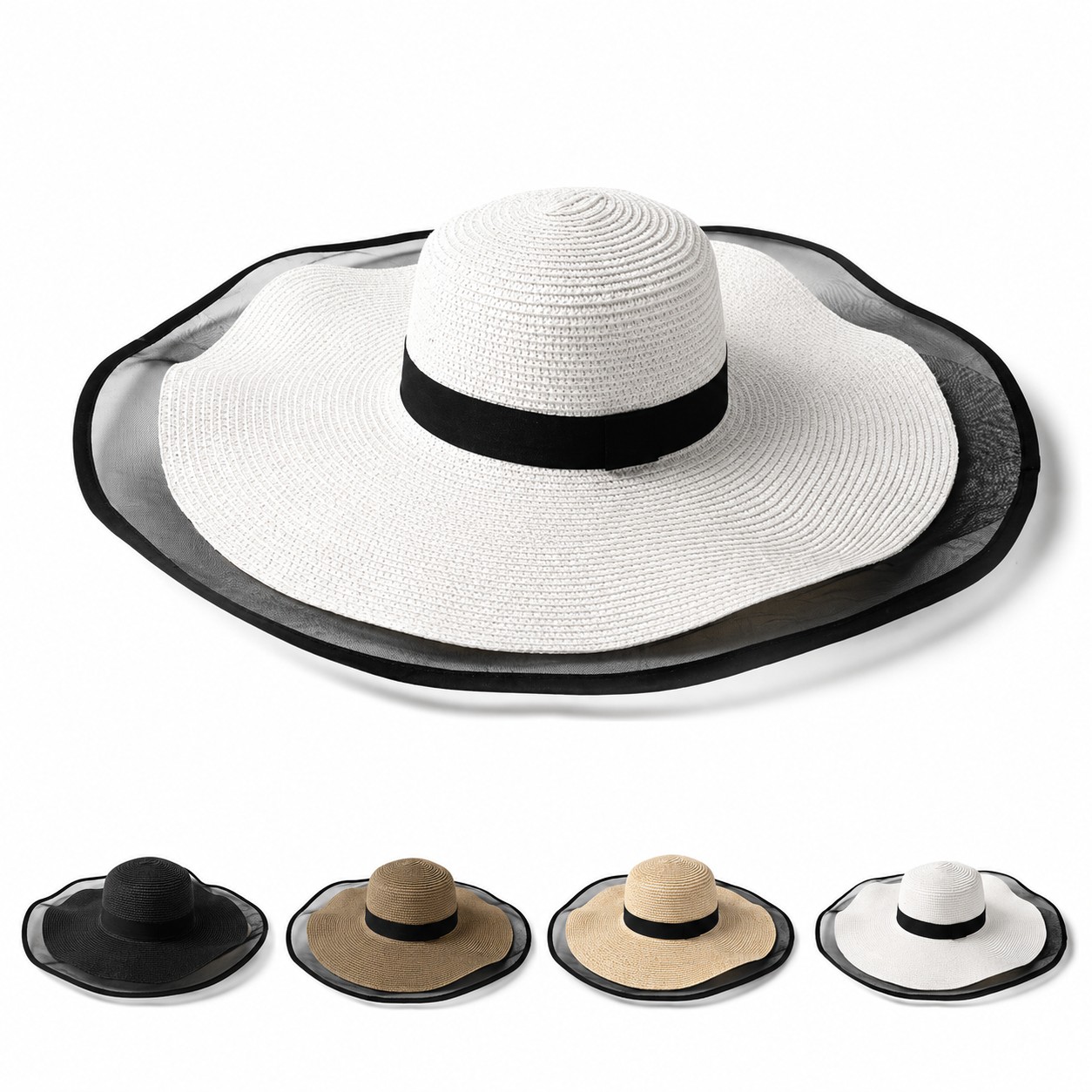 Straw Wide Brim Sun Hat