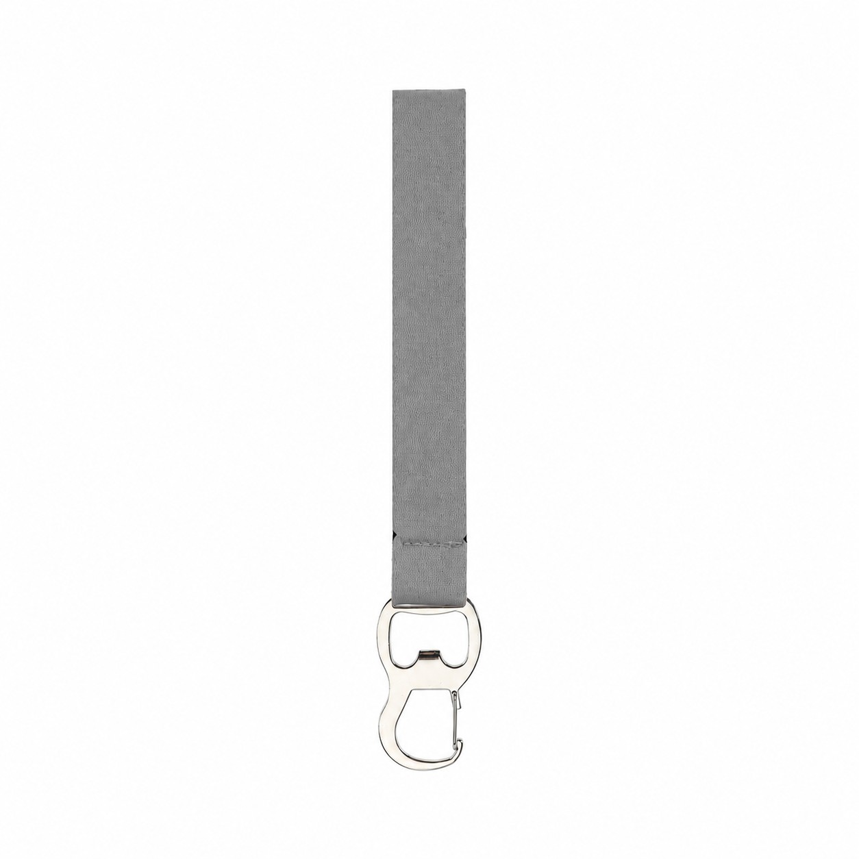 Neoprene Wristband Bottle Opener Keychain — Gray