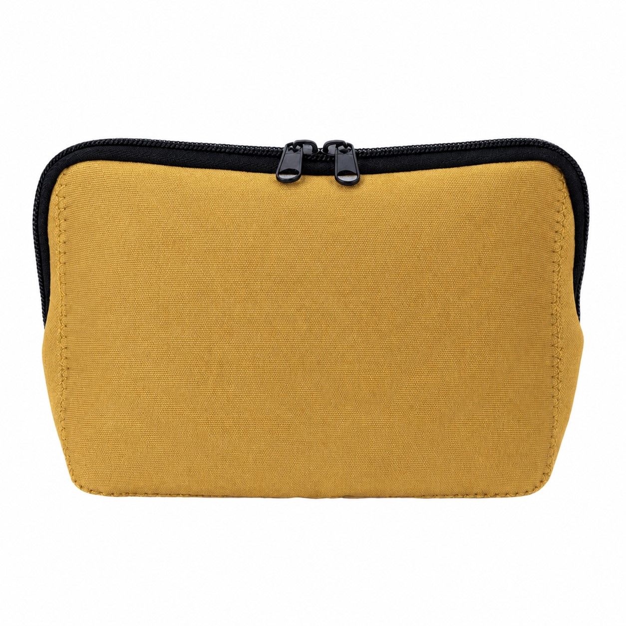 Neoprene Smooth Surface Toiletry Bag — Gold
