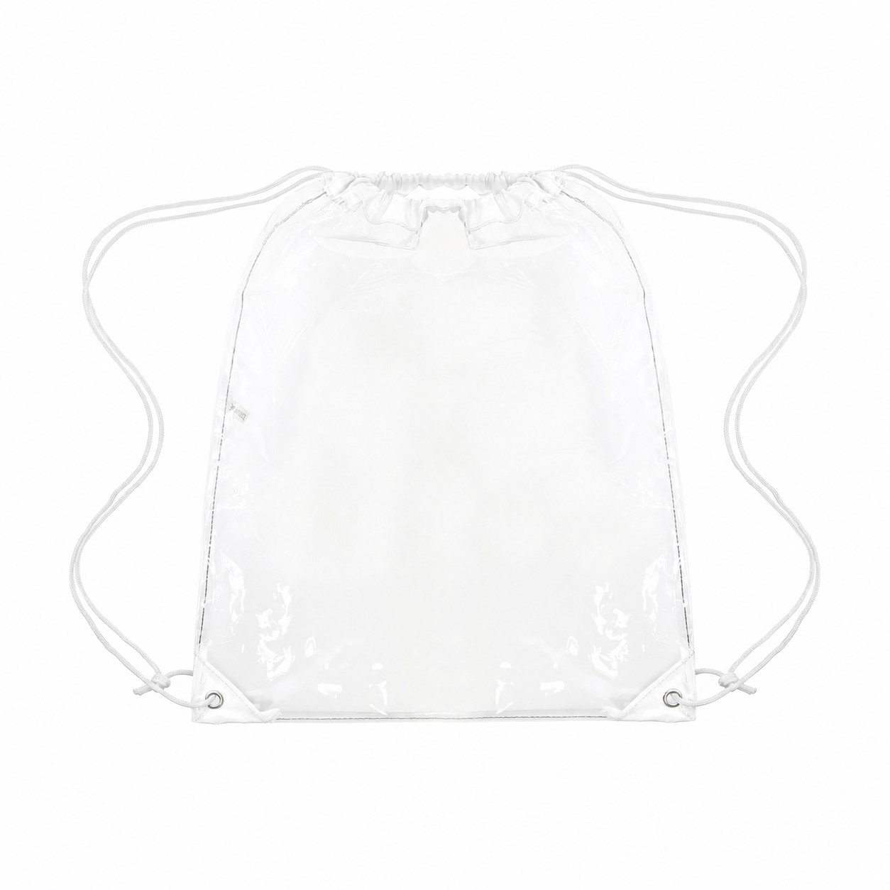 Large Reinforced Corners Drawstring Bag — White