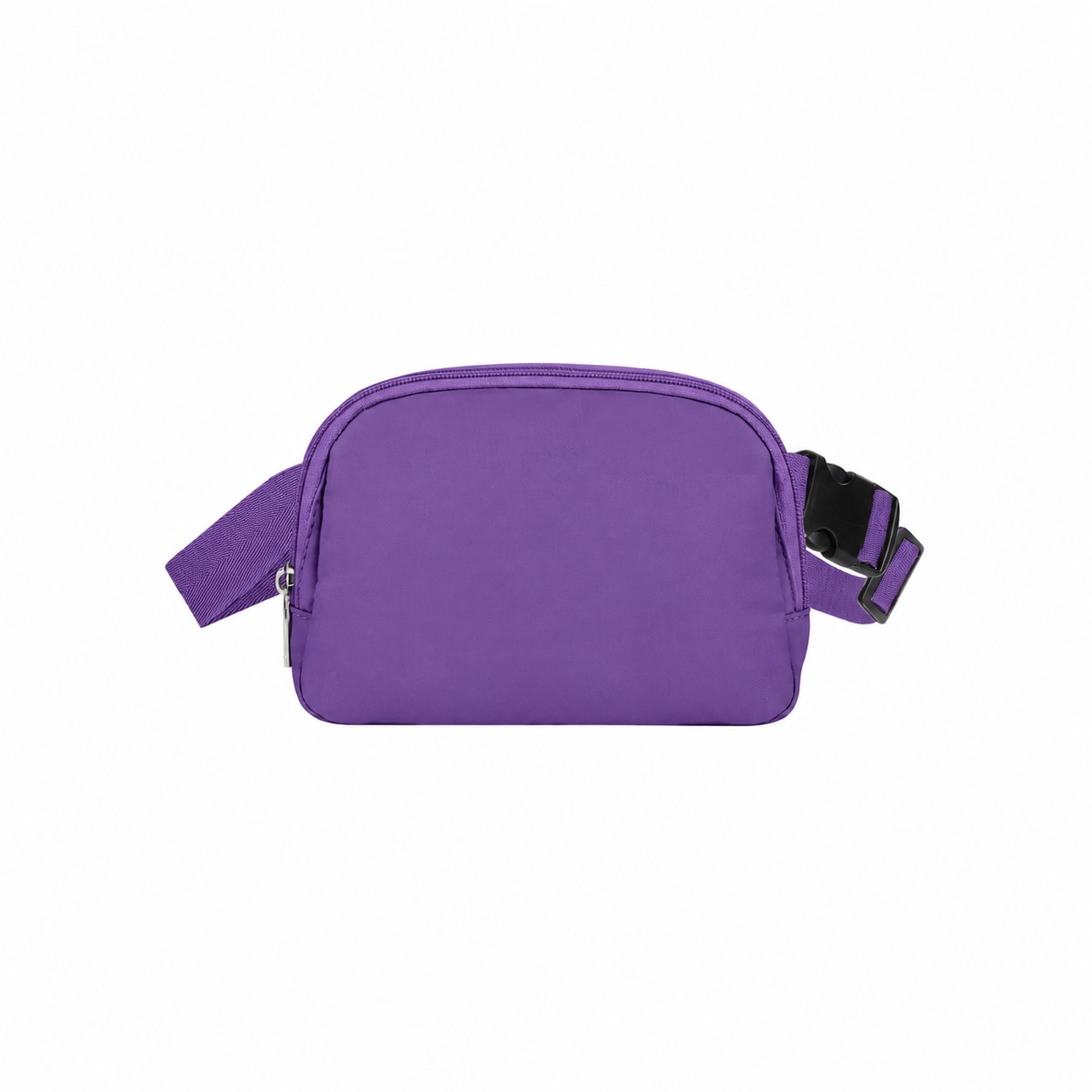 Zippered Storage 290T Polyester Fanny Pack — Purple