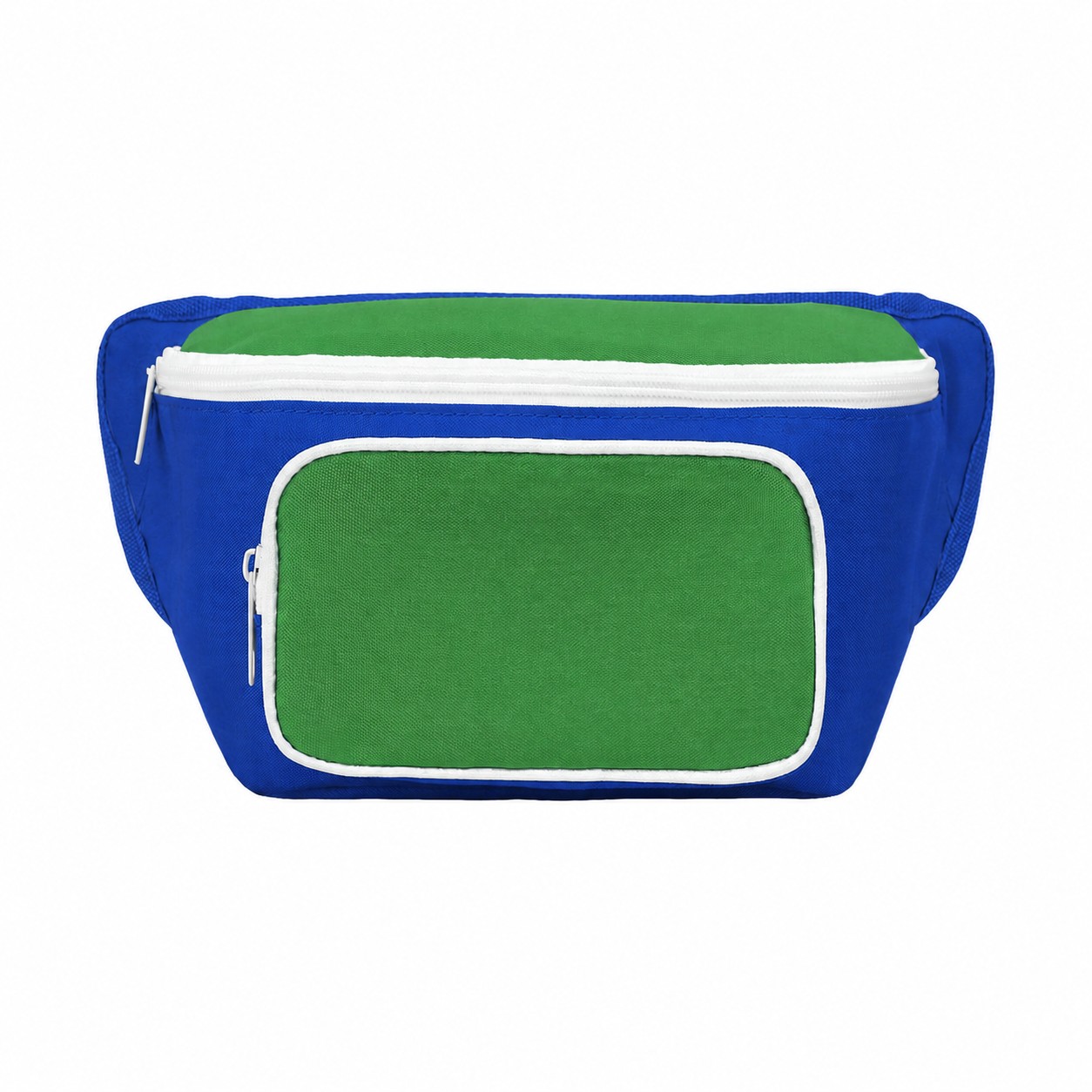 300D Polyester Cooler Bag — Royal Blue/Green