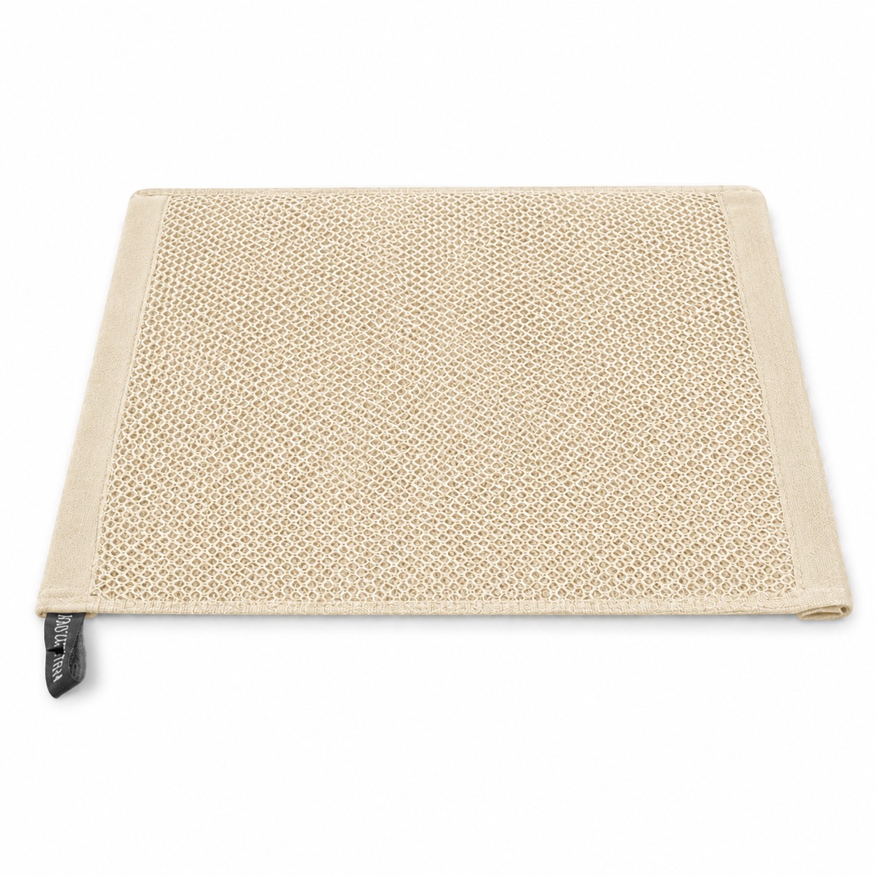 Square Cotton Kitchen Dish Towel — Beige