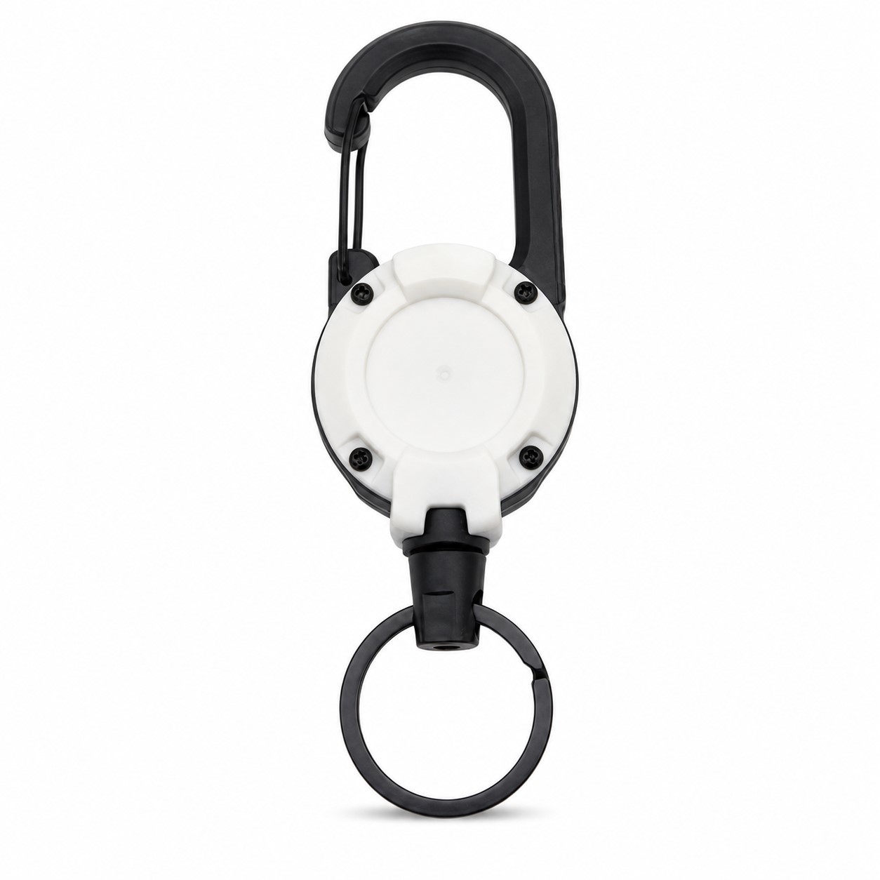Retractable ABS Key Reel With Carabiner — view 2