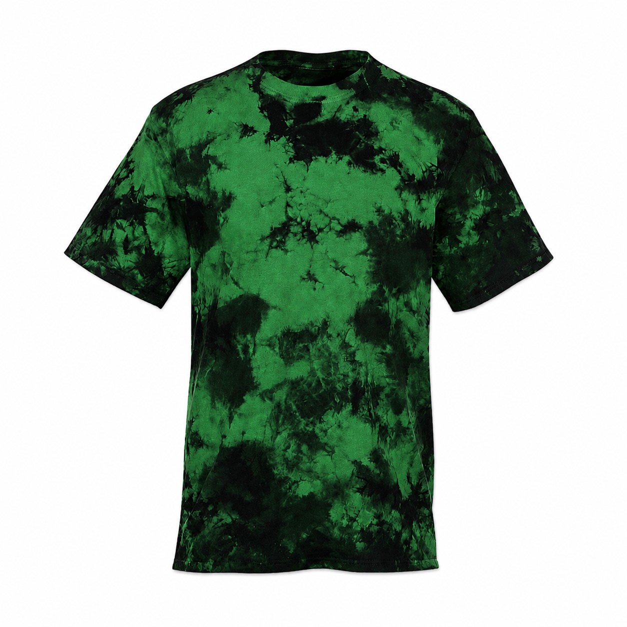 Crystal Dyed Cotton Crewneck Tee — Green