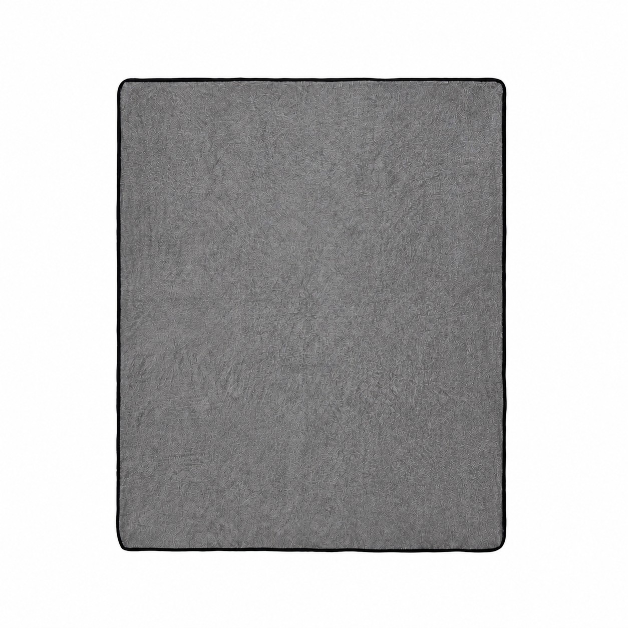 Soft Plush Flannel Throw Blanket — Gray