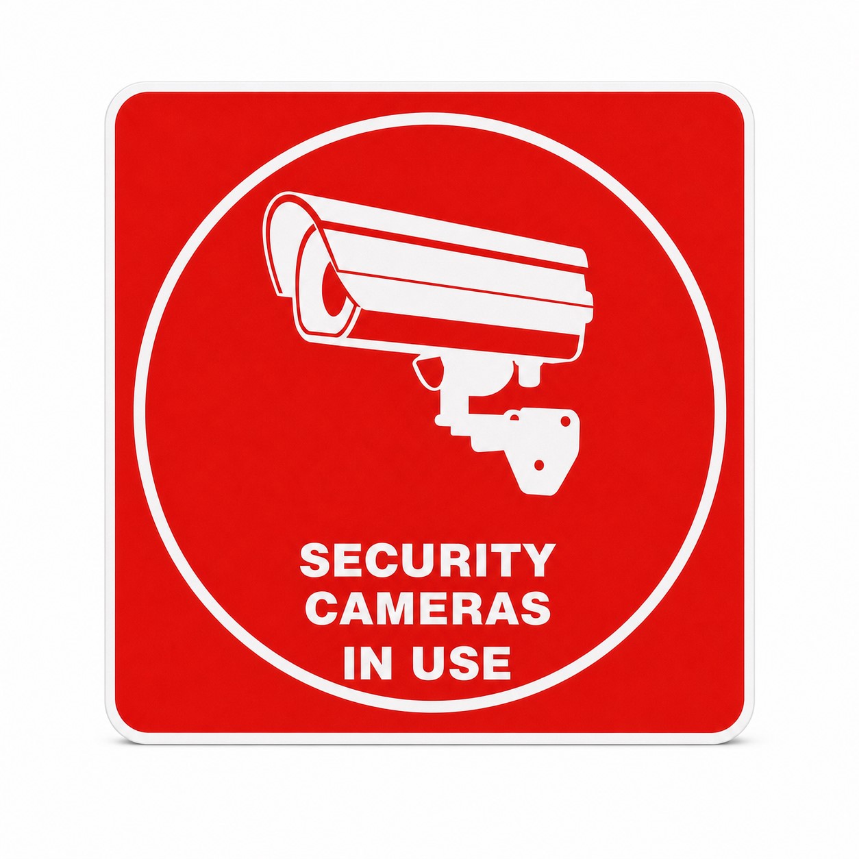 Aluminum Reflective Security Camera Yard Sign — view 2