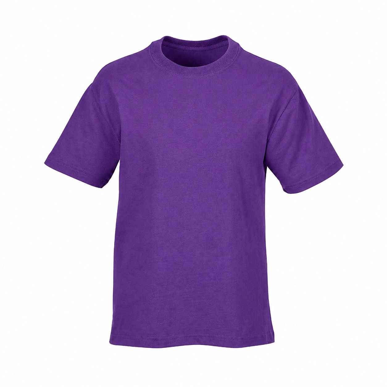 Heavyweight Cotton Polyester Crewneck Shirt — Purple