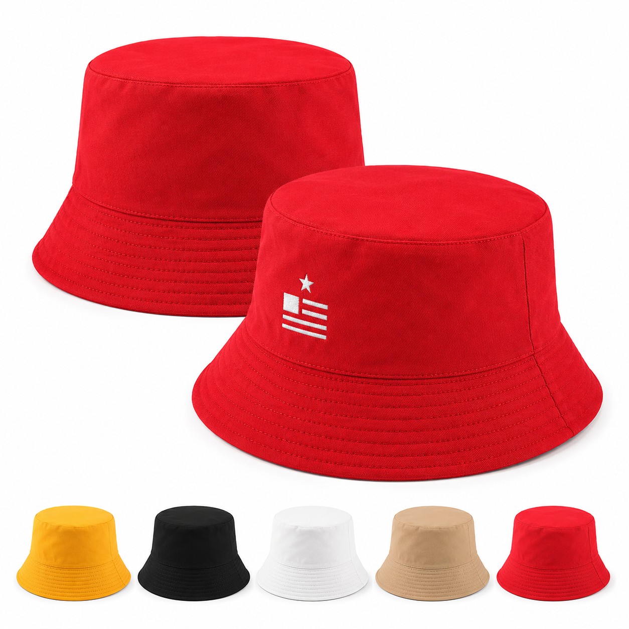 Reversible Polyester Travel Bucket Hat