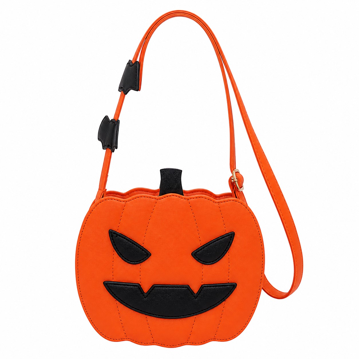 Pumpkin Face Polyester Shoulder Bag — view 2