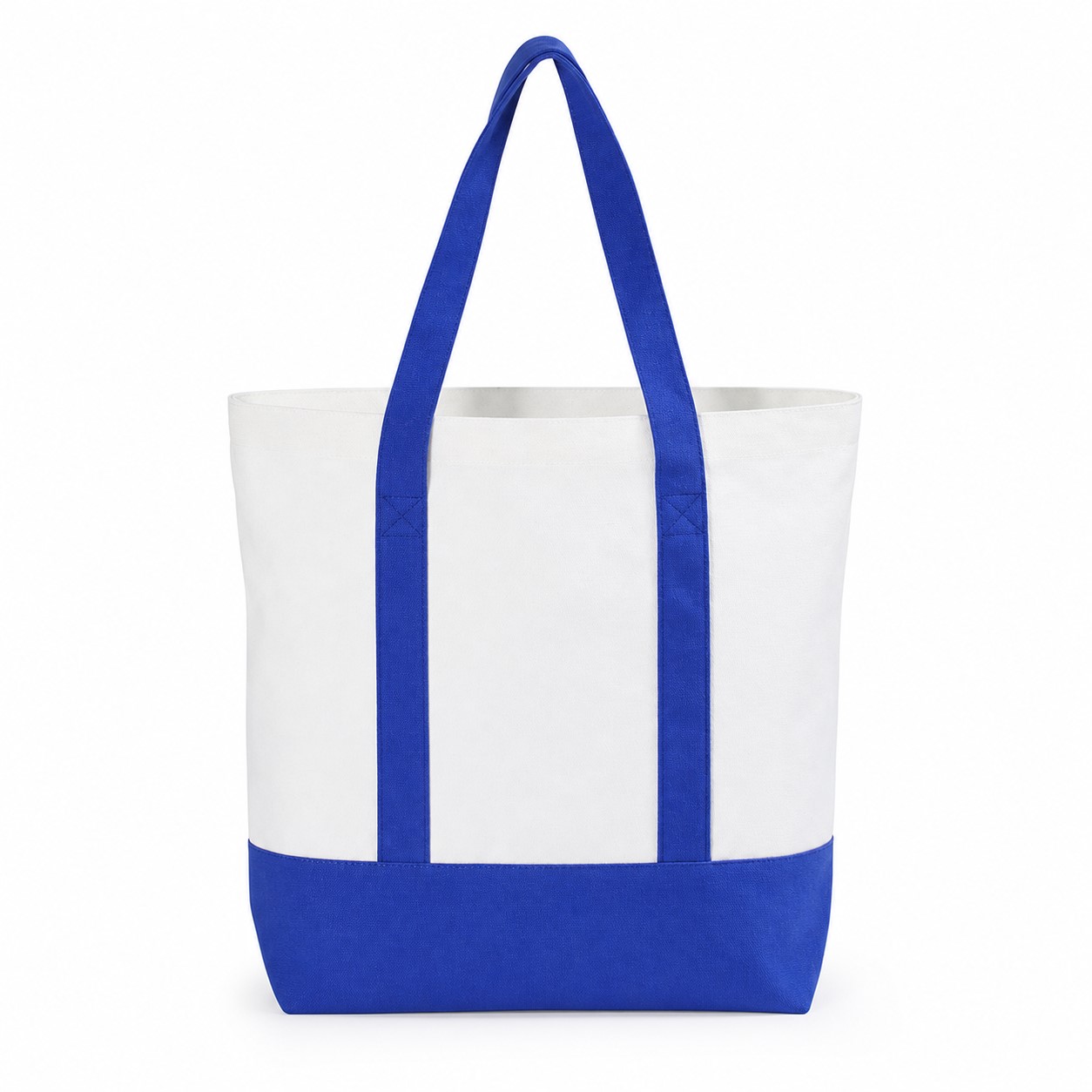 Two Tone Polyester Cotton Canvas Tote Bag — view 2